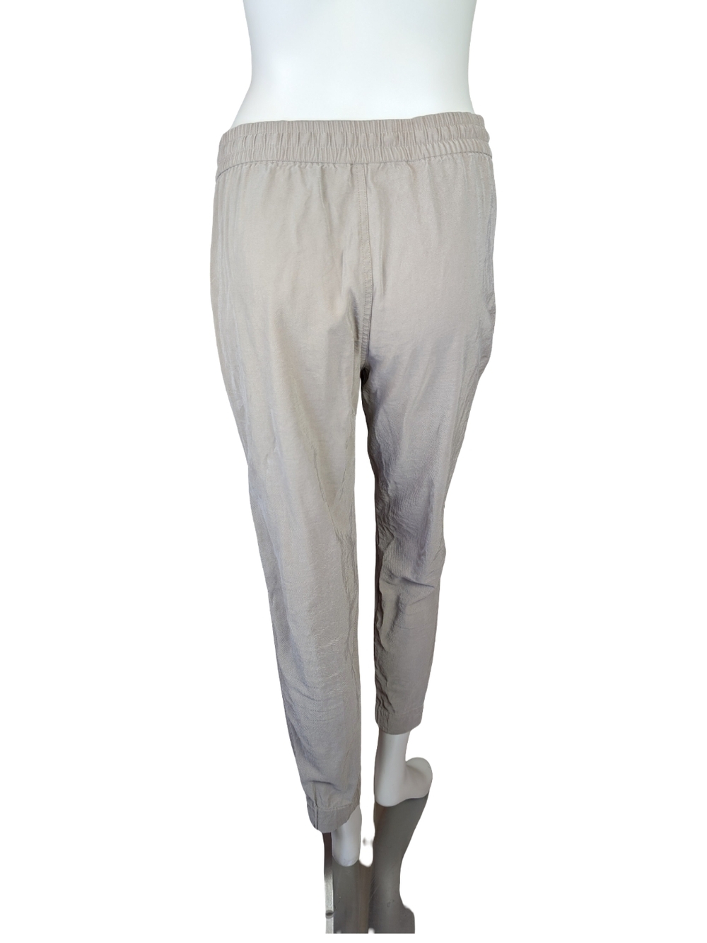Tahari Tapered Pants Neutral Rayon Blend Elastic Waist Small | Boho Coastal - Picture 6 of 9